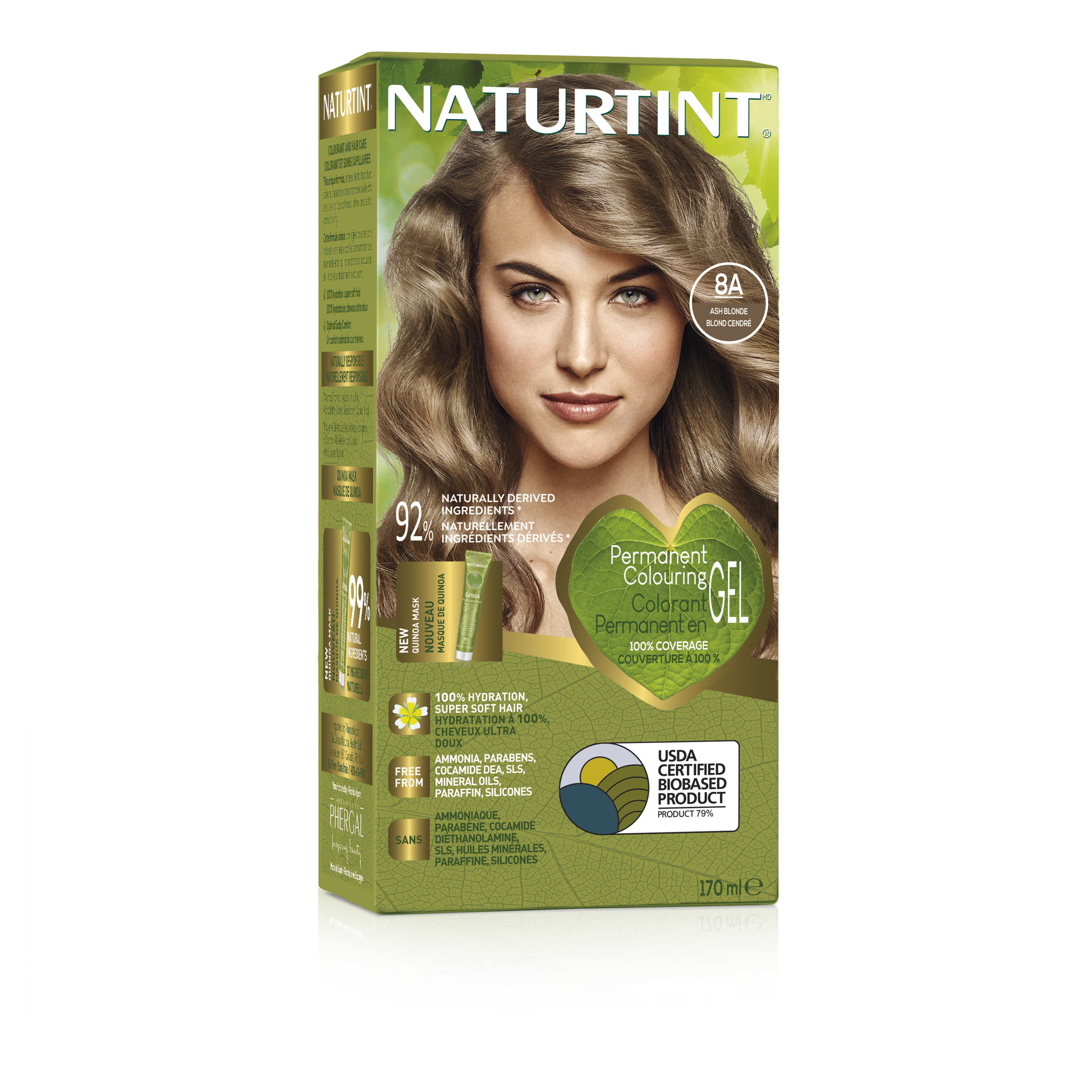 Naturtint - 8a Ash Blonde, 170 ml