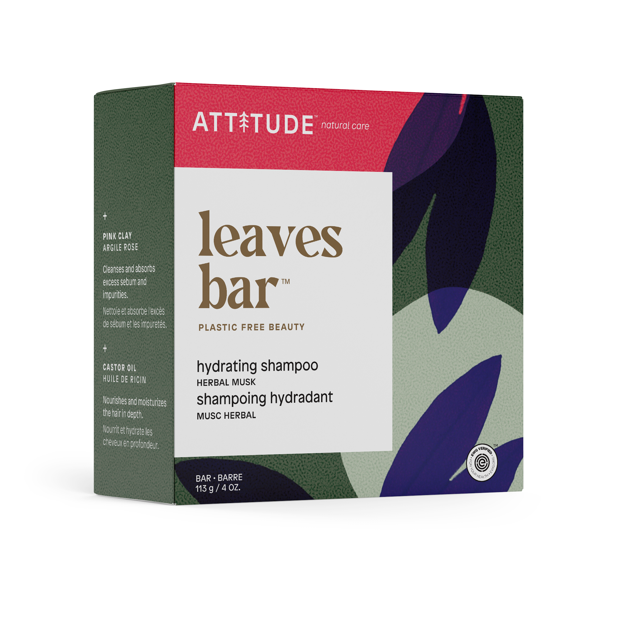 Attitude - Shampoo Bar - Hydrating, 113 g