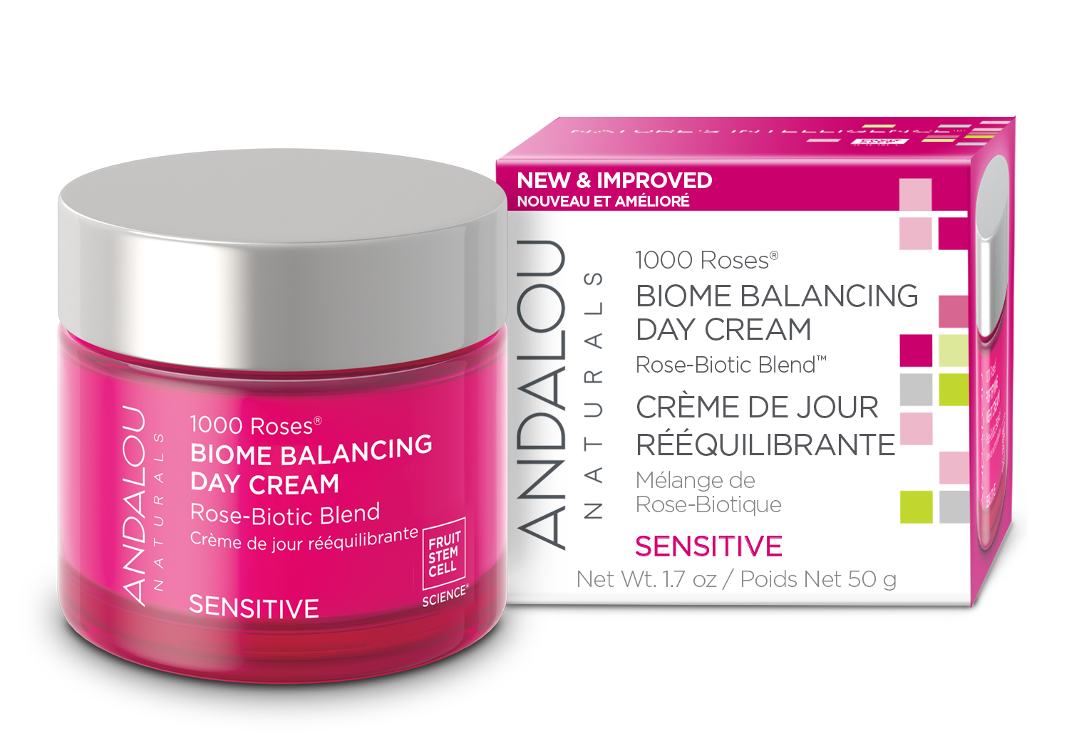 Andalou Naturals - 1000 Roses Biome Balancing Day C, 50 g