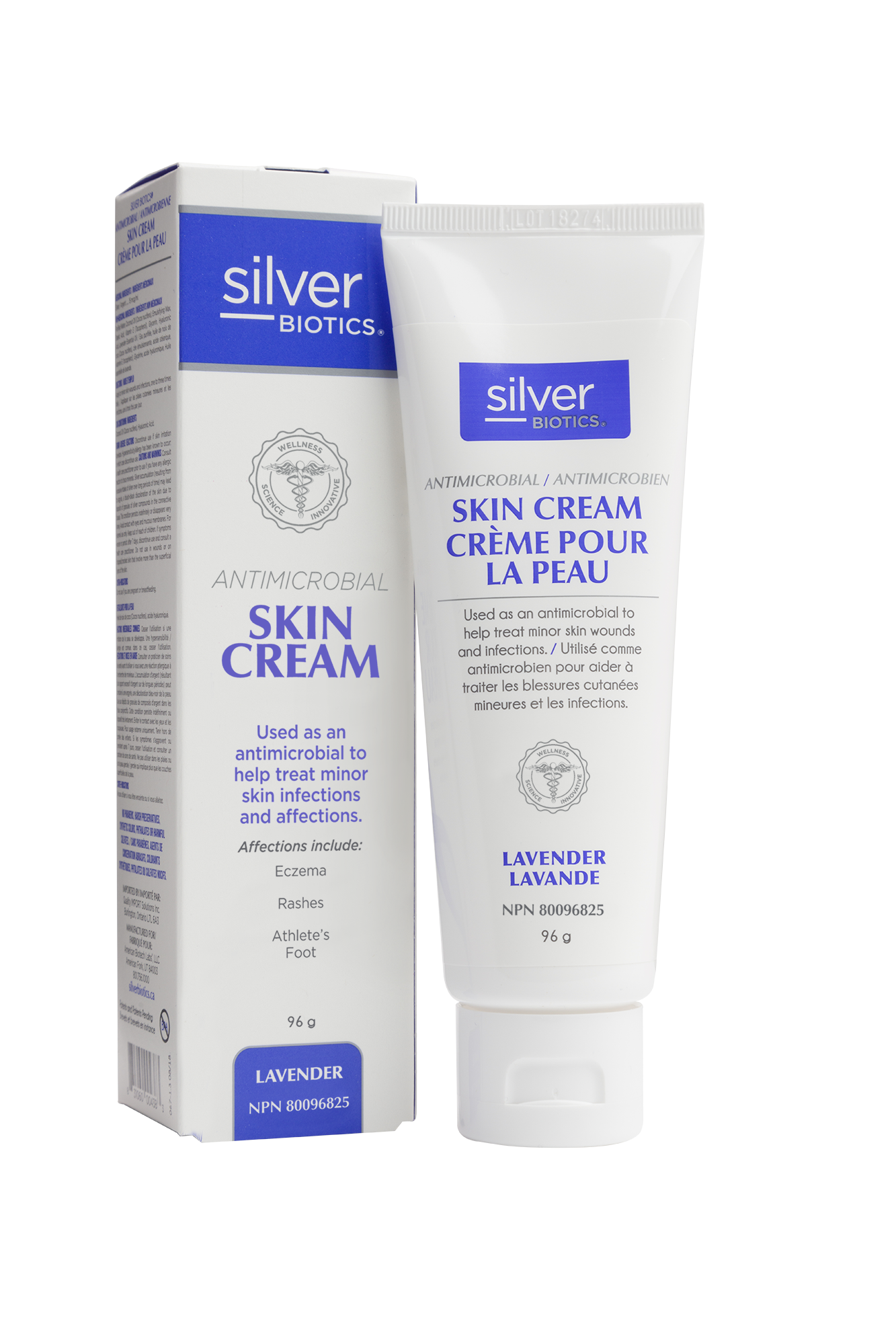 Silver Biotics - Antimicrobial Skin Cream Lavend, 96 g