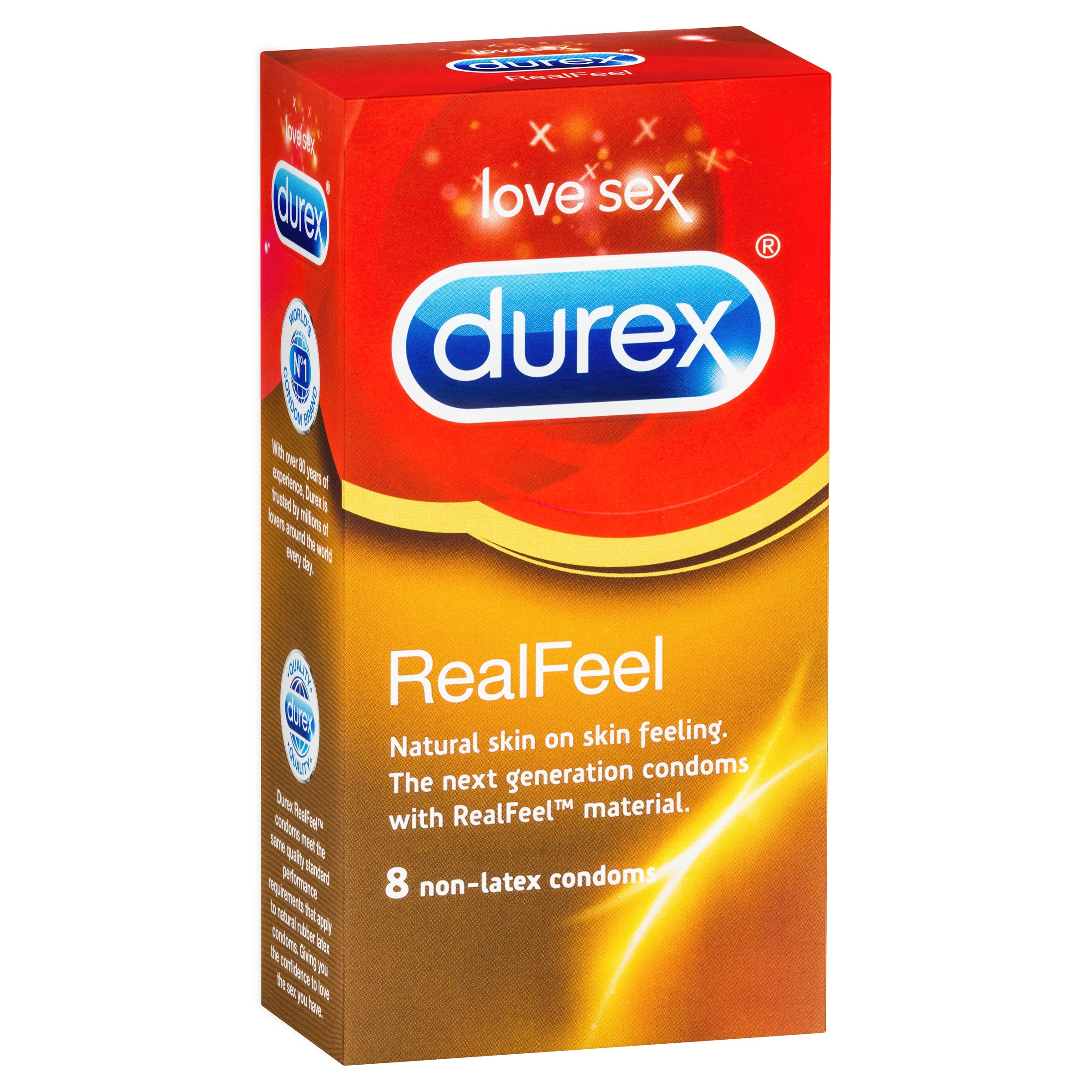 Durex Real Feel Condoms Natural Skin Feeling 8 Pack