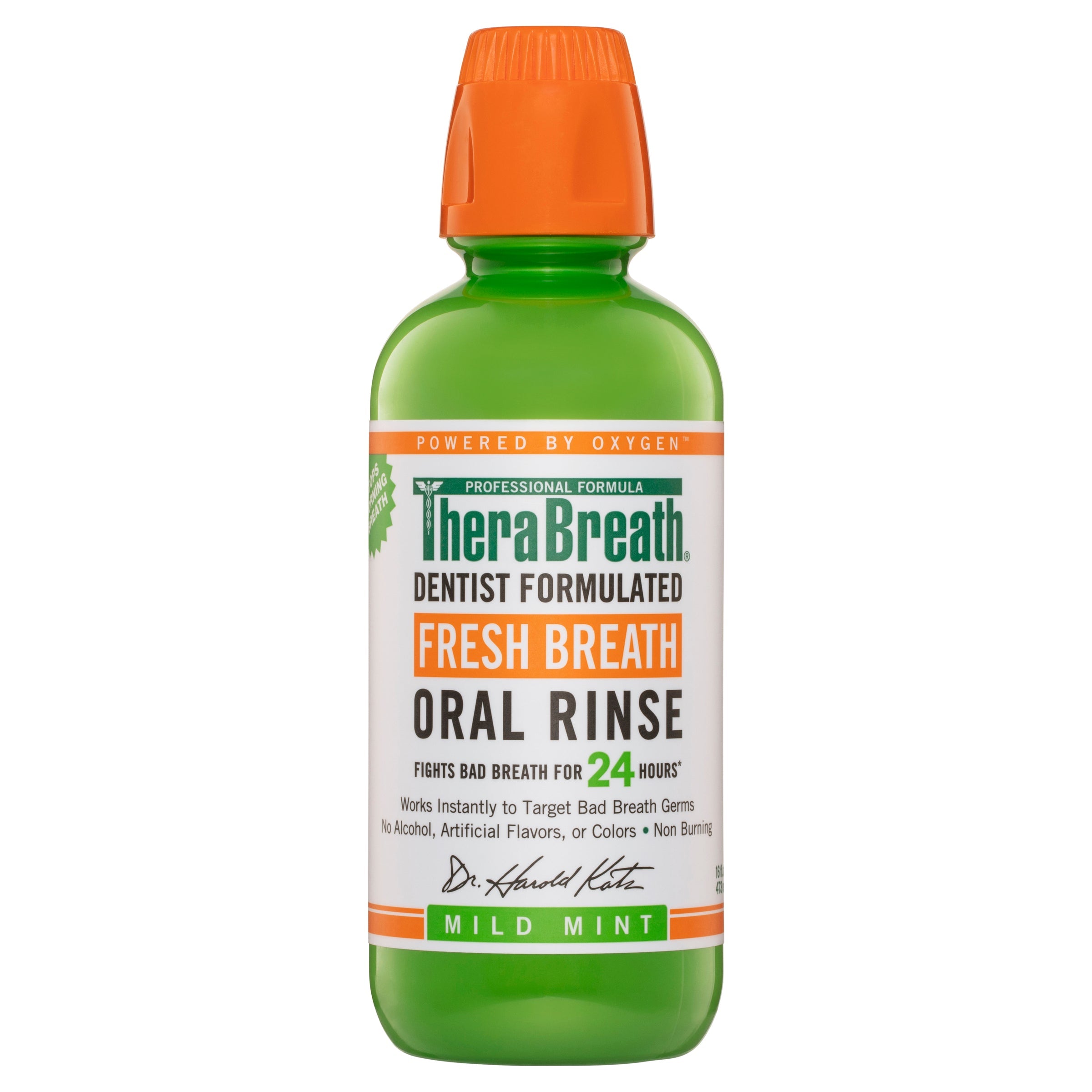 TheraBreath Fresh Breath Oral Rinse Mild Mint 473ml