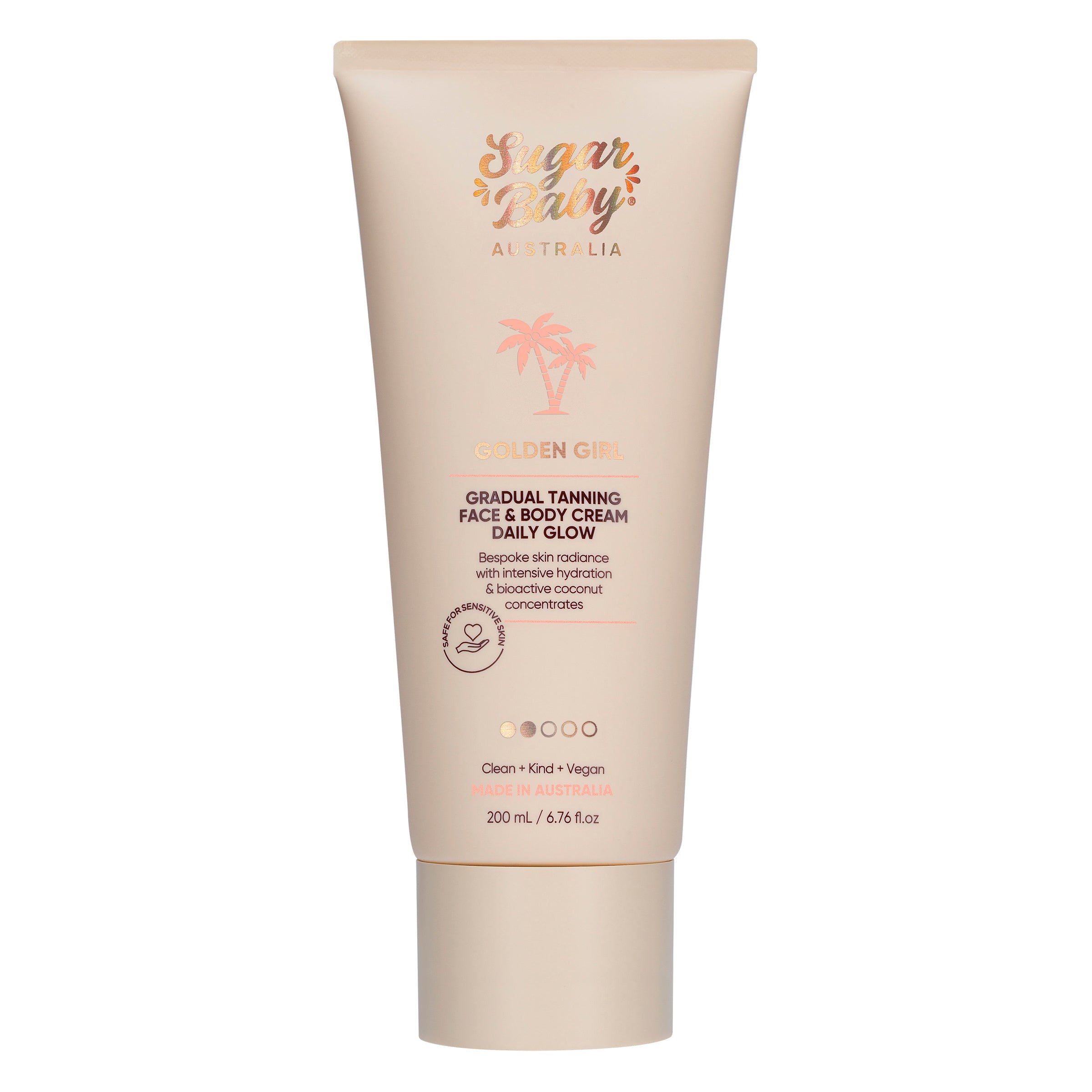 SugarBaby GOLDEN GIRL Gradual Tanning Face & Body Cream Daily Glow
