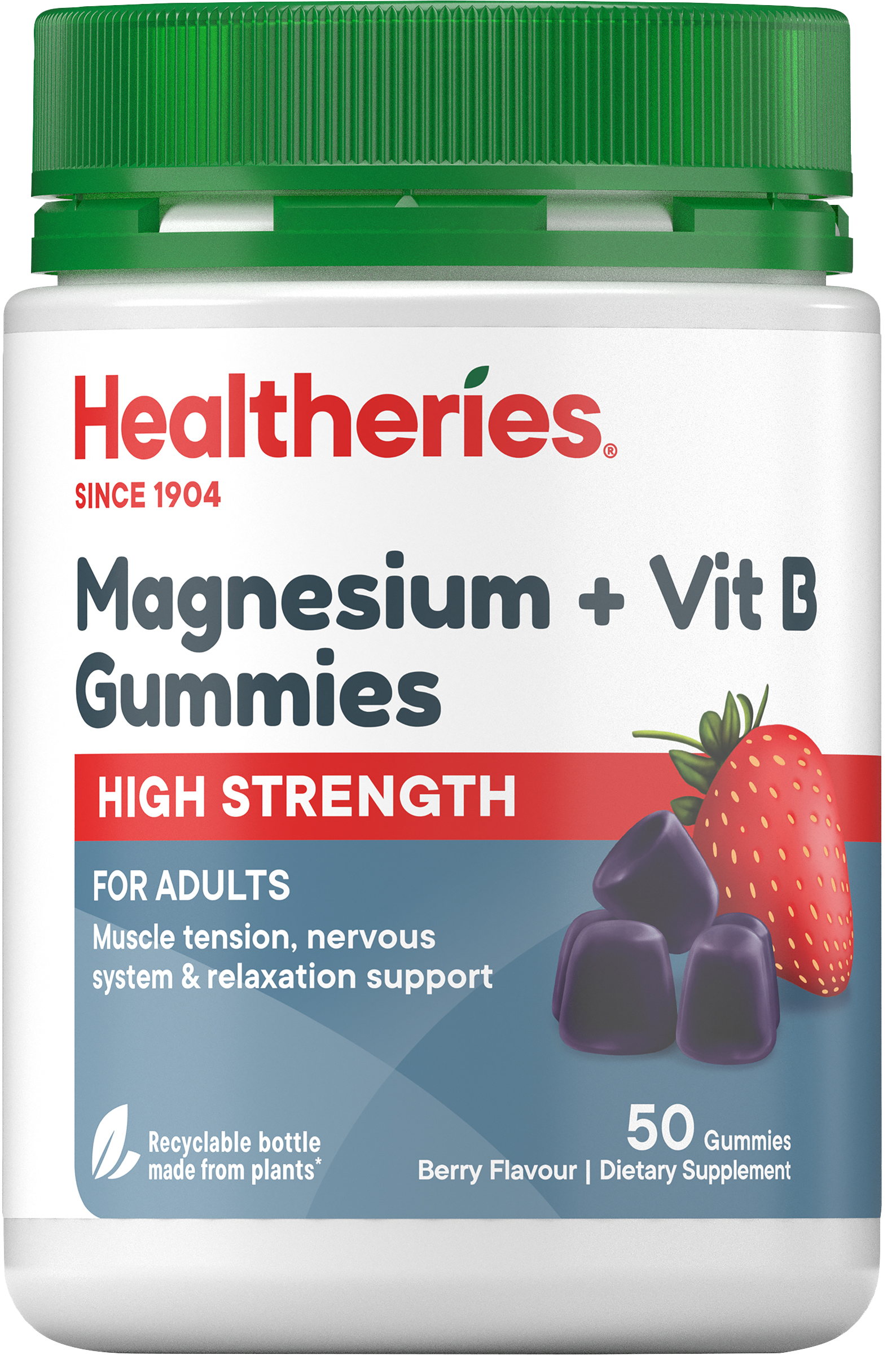 High Strength Magnesium + Vit B Gummies