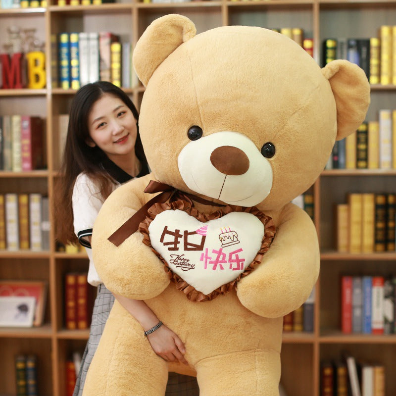 Ribbon Hug Love Bear Large Plush Toy