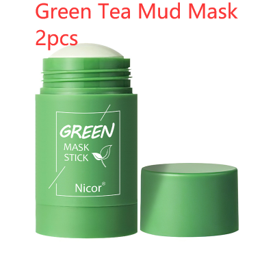 "Green Tea Clay Stick: Oil Control & Anti-Acne Care"