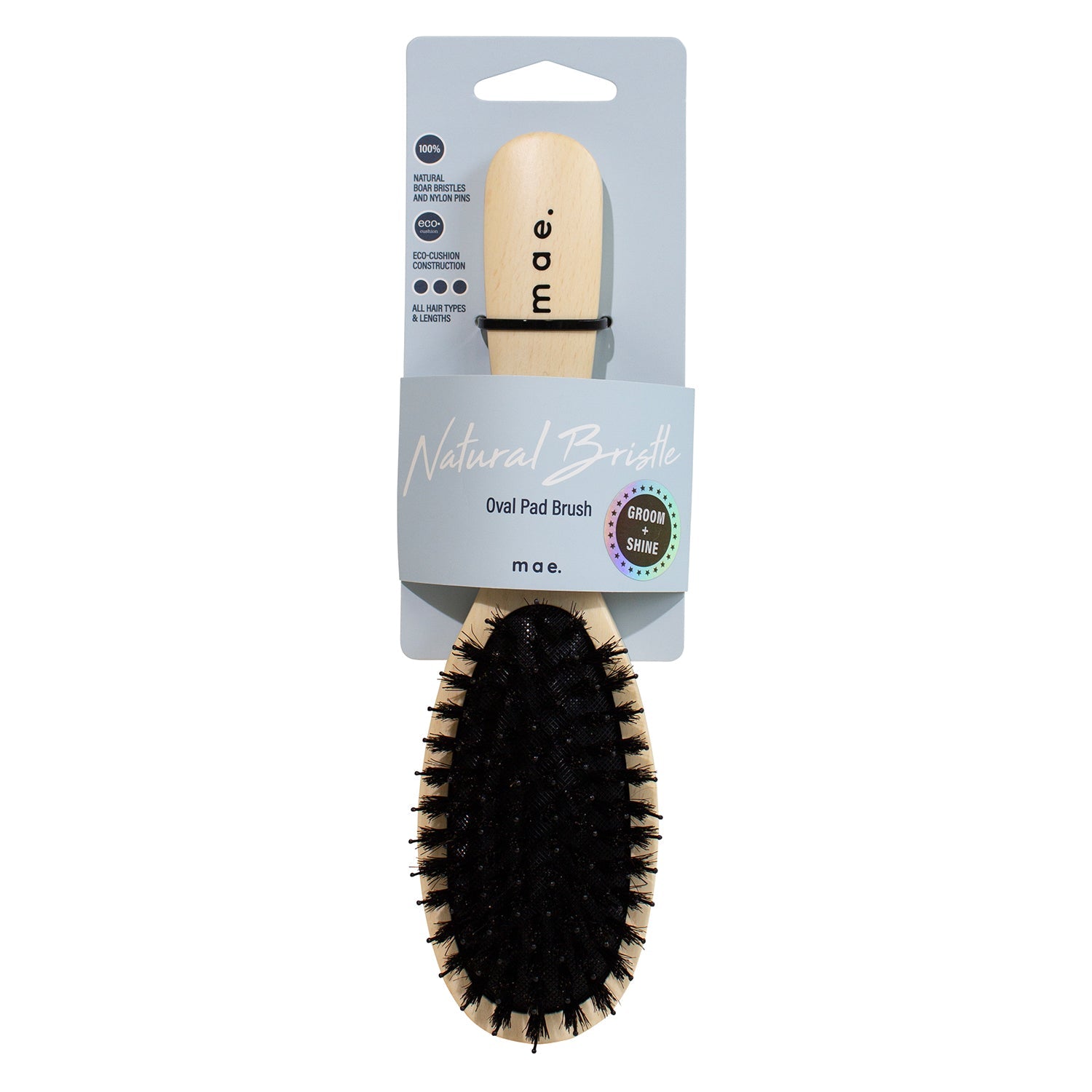 MAE Brush Natural Bristle Oval Pad