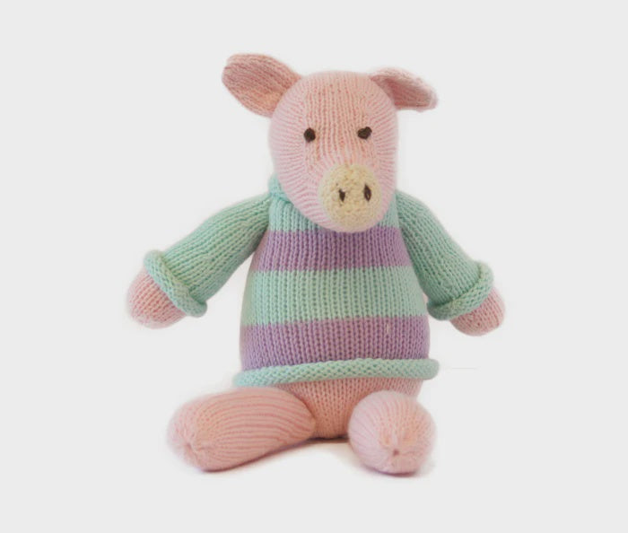 Pig in Striped Sweater