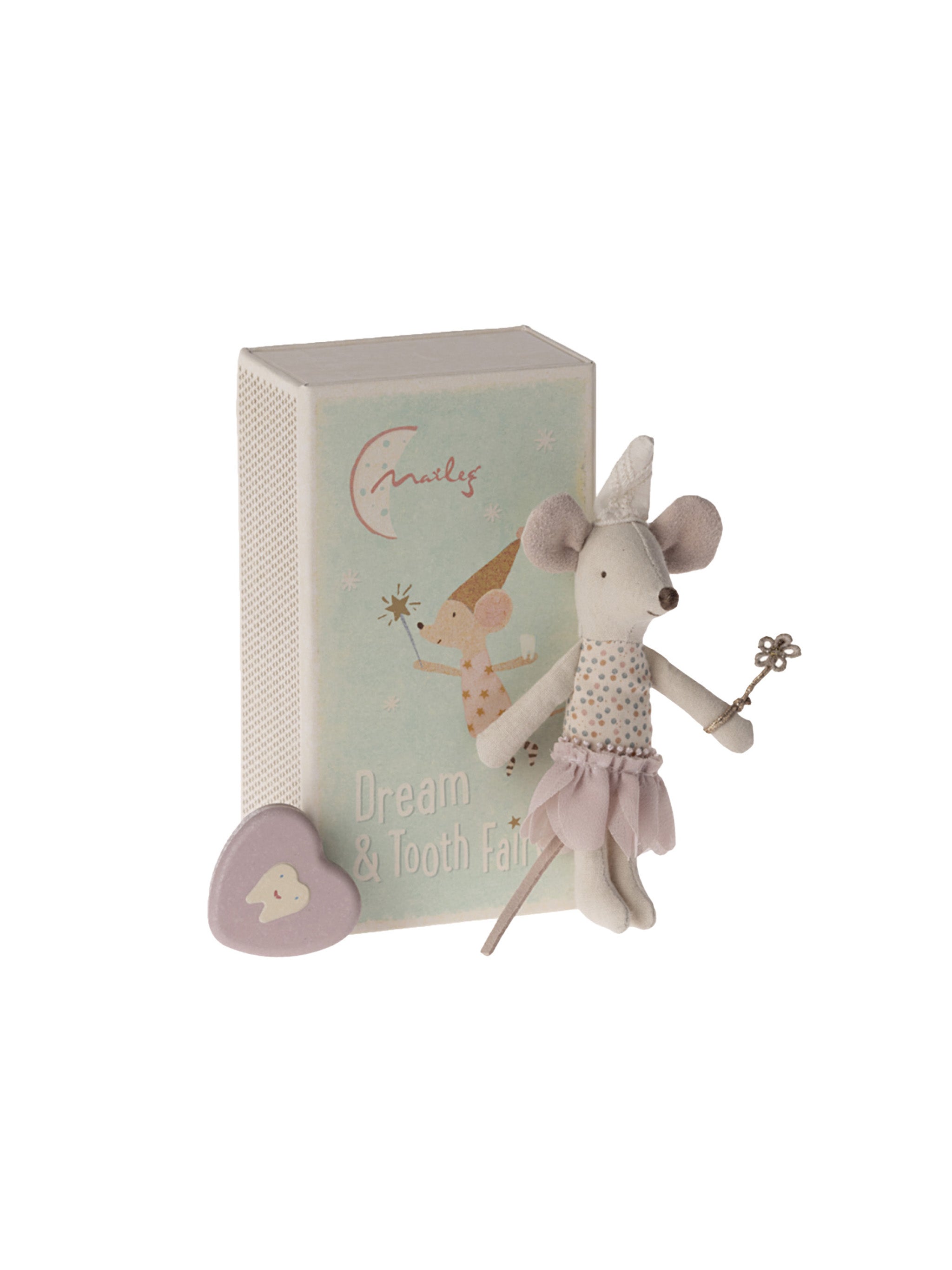 Maileg Little Sister Tooth Fairy Mouse in Matchbox