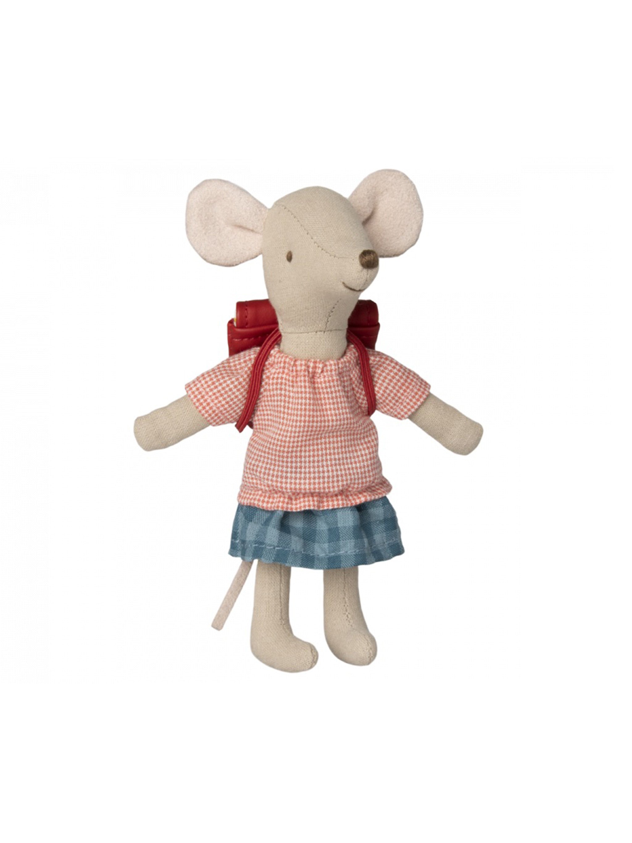 Maileg Tricycle Mouse Big Sister with Bag Red