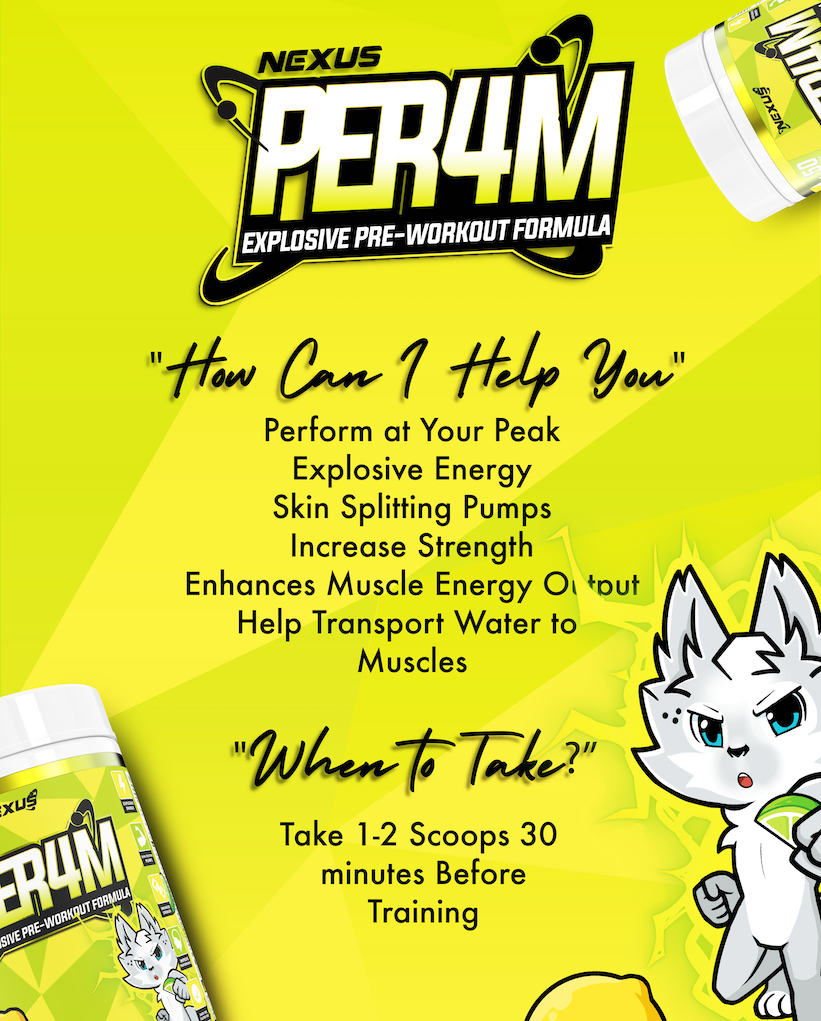 Nexus PER4M Pre-Workout CitrusBomb 200g