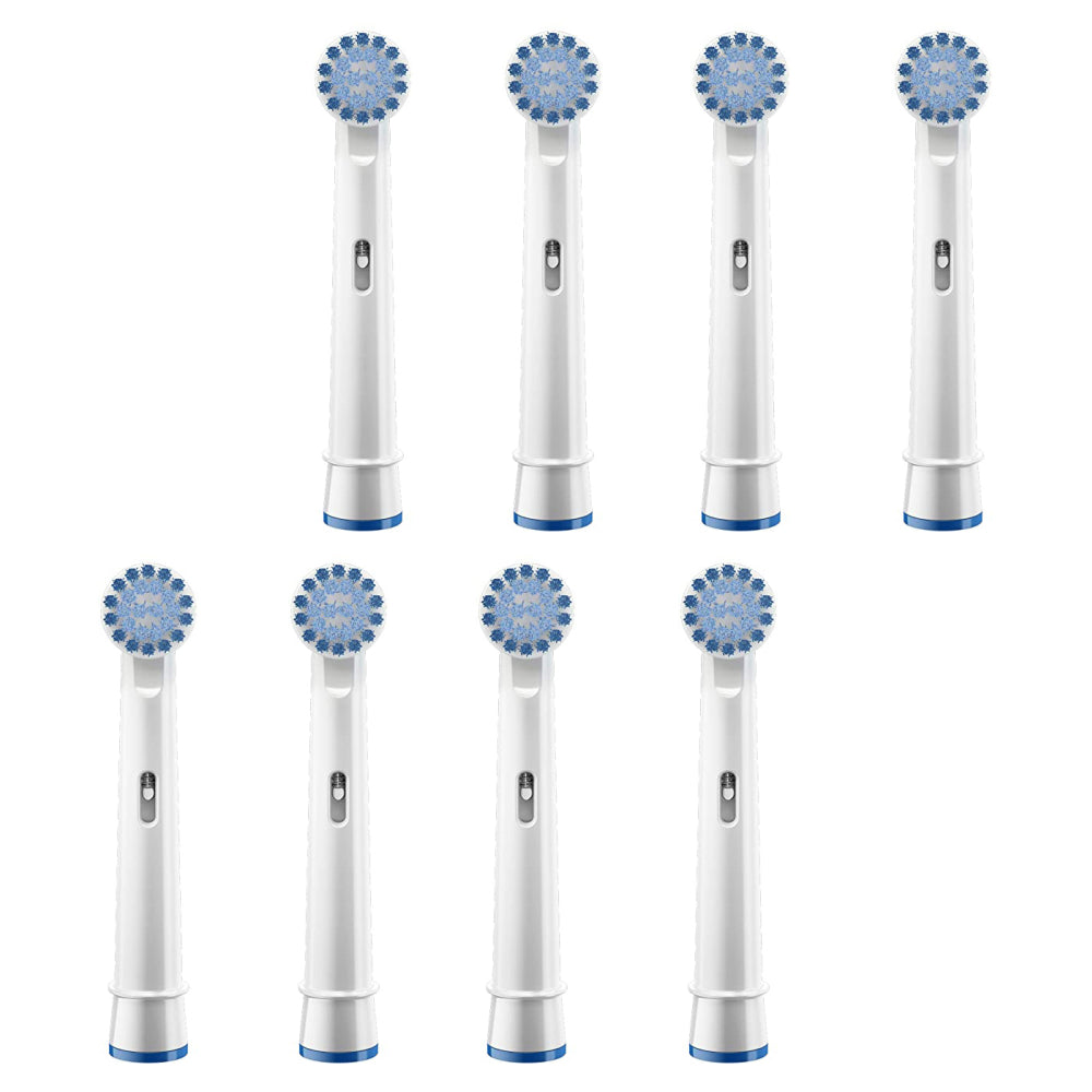 8pc Sensitive Clean Brush Heads for Oral B