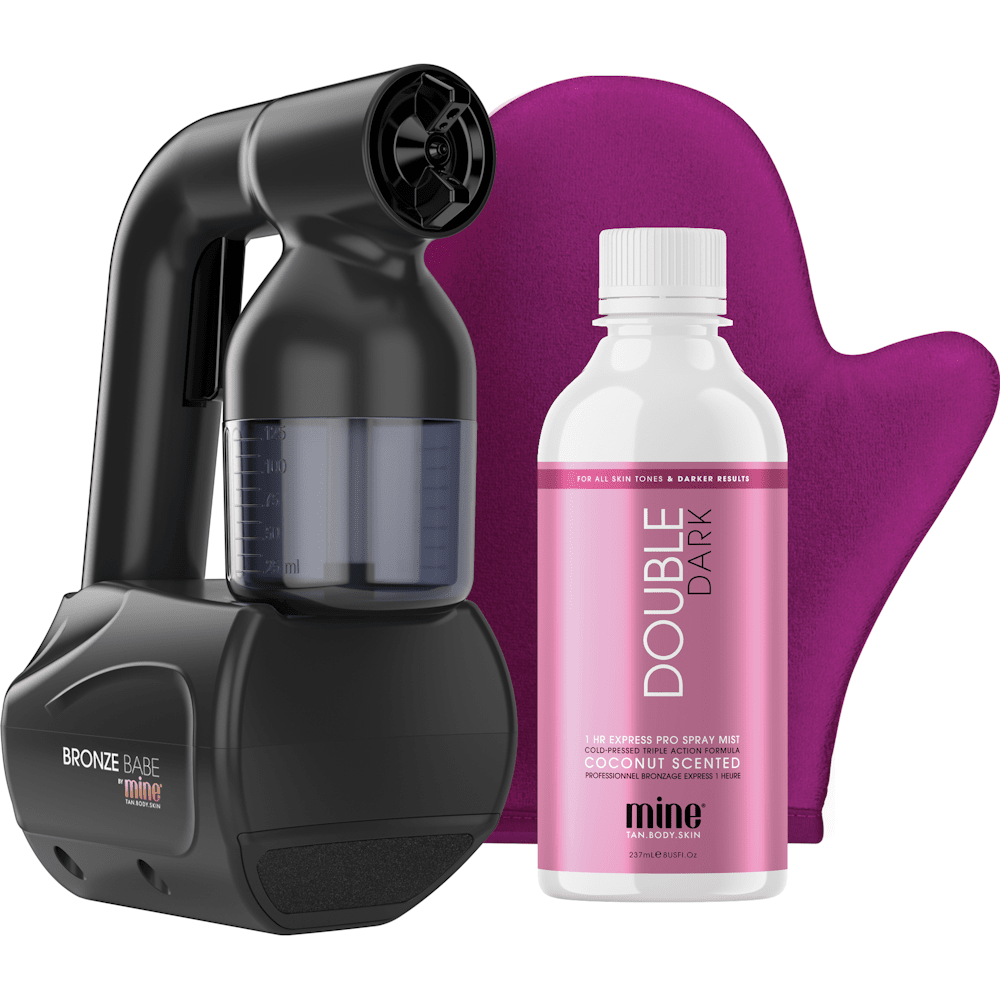 mineTan Bronze Babe Home Spray Tan Kit - Black