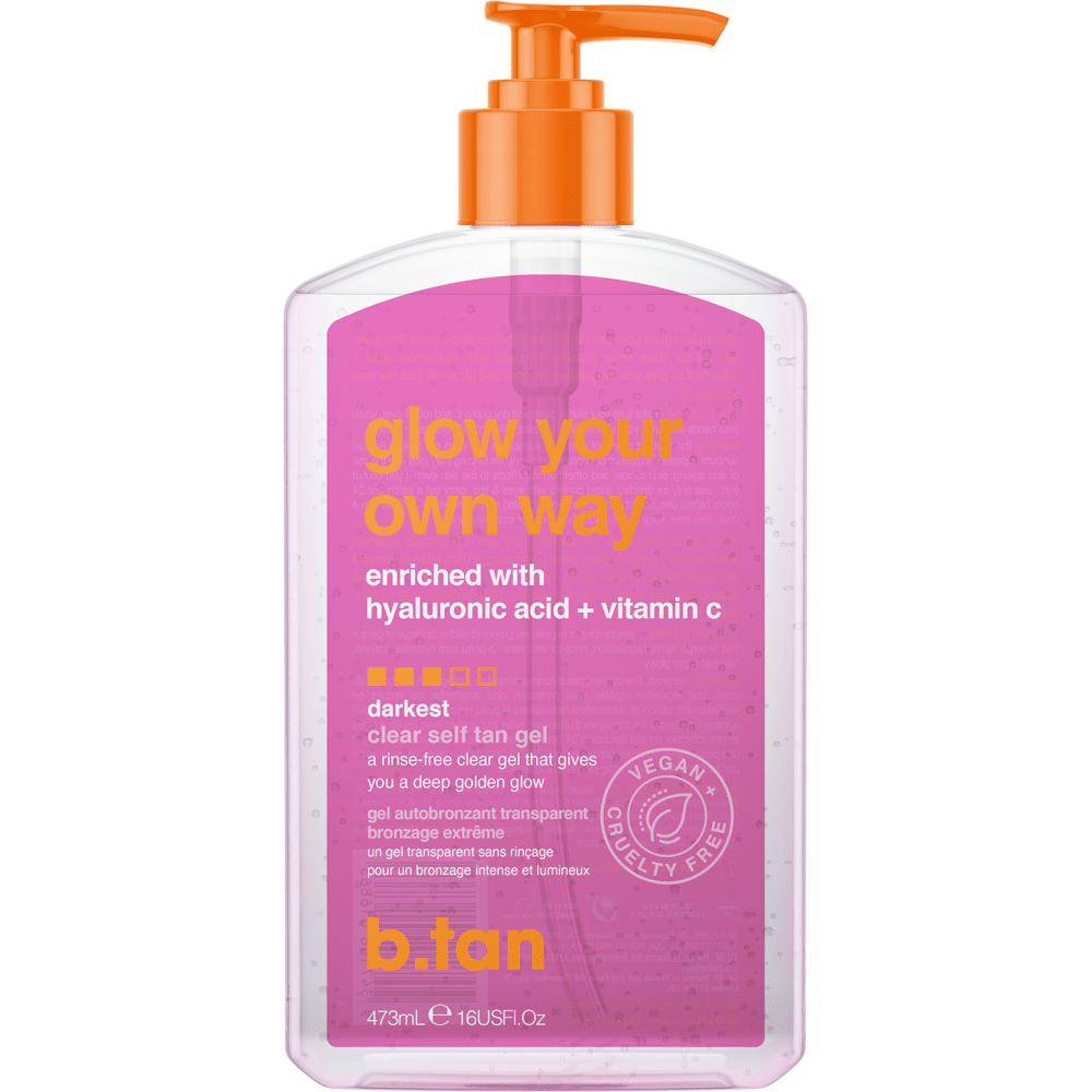 b.tan Clear Self Tan Gel 473mL - glow your own way