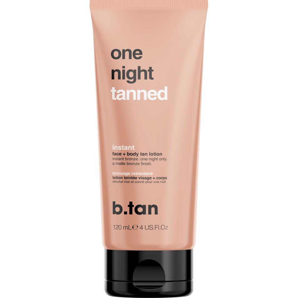 b.tan Face + Body Tan Lotion 12mL - one night tanned