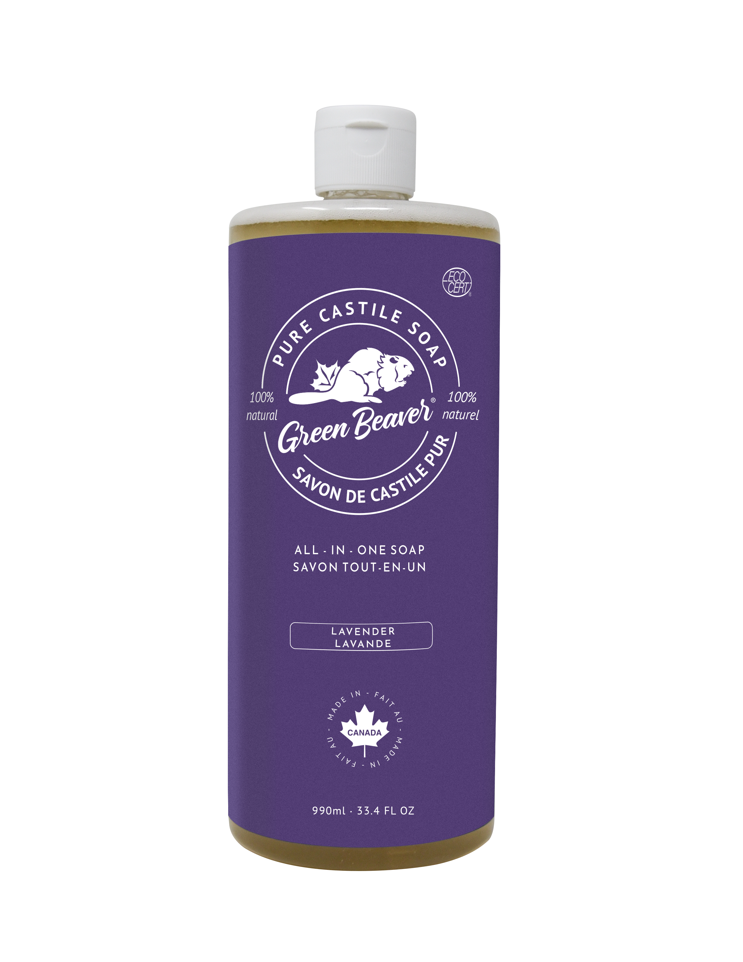 Green Beaver - Sunflower Liquid Soap - Lavender, 1L