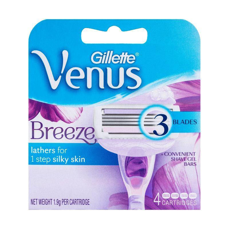 Gillette Venus Breeze 3 Blade Refill 4 Pack