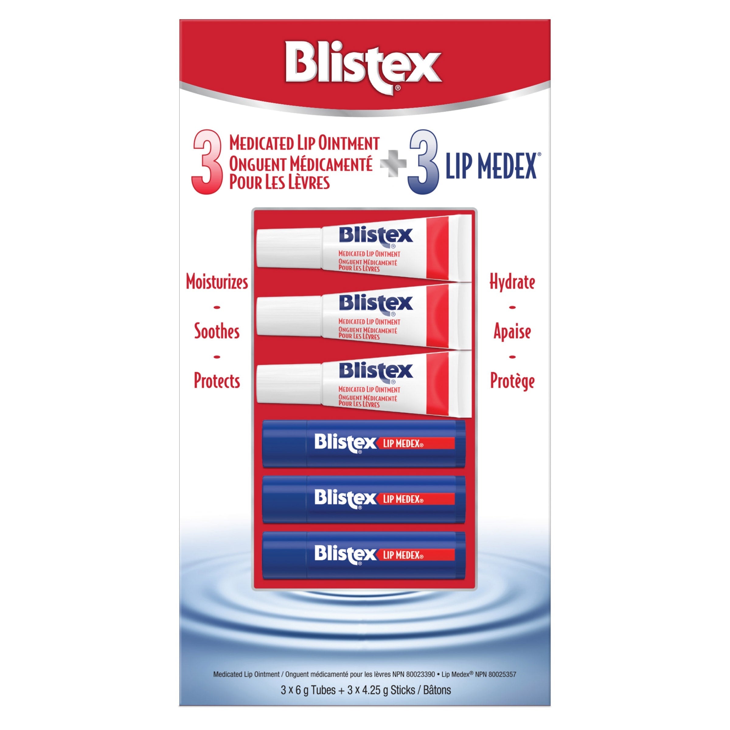Blistex Medicated Lip Ointment and Lip Medex, 6-pack