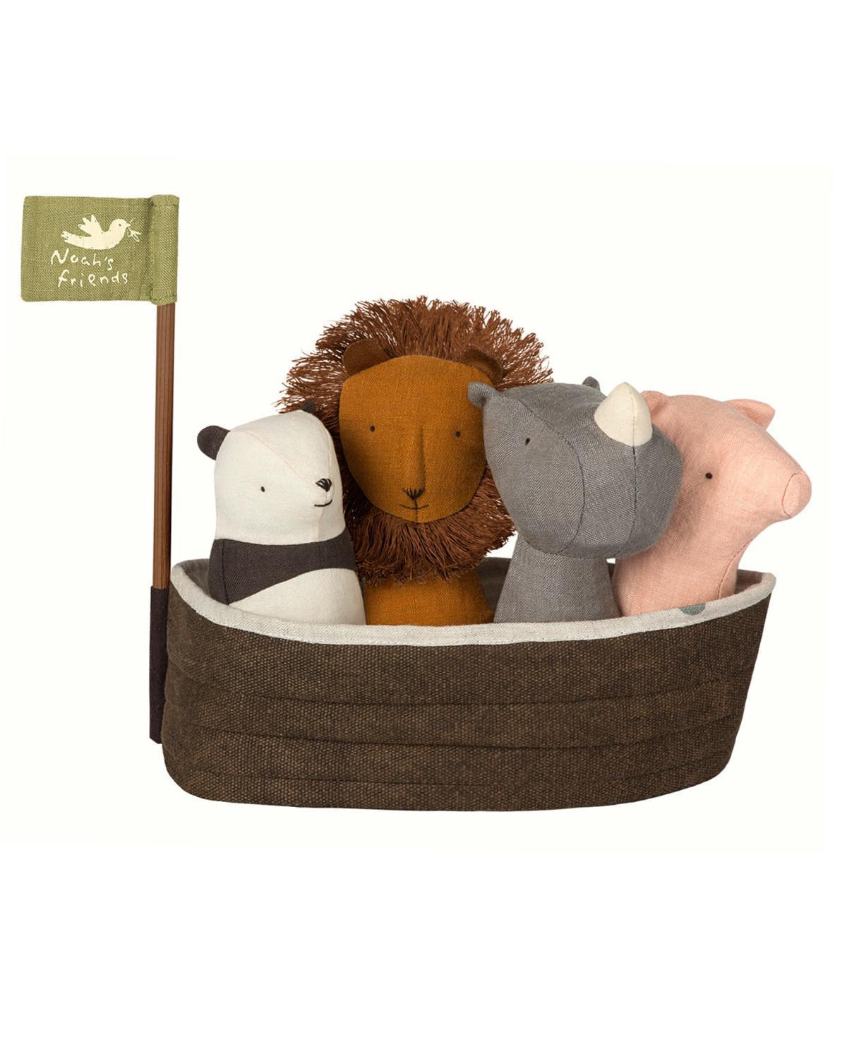 Noah's Ark with 4 Rattles