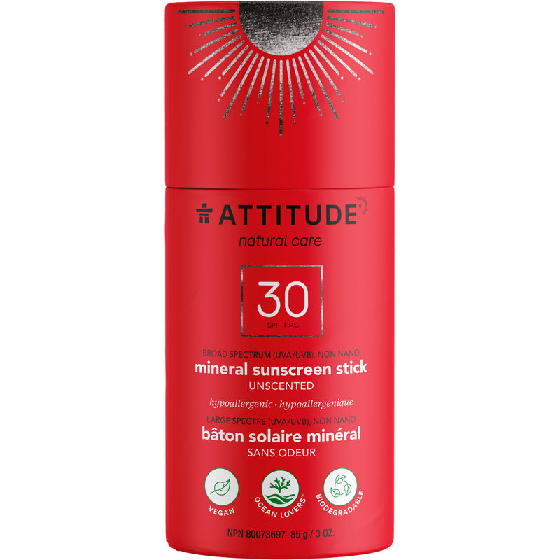 Attitude  Sunscreen Stick - SPF 30 - unscented